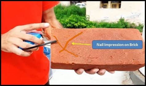 hardness test of brick|bricks size test.